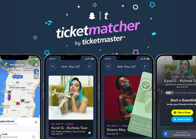 Neu bei Ticketmaster: Mit «Ticketmatcher» auf Snapchat Tickets entdecken!