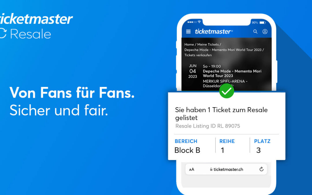 Ticketmaster Resale: Von Fans für Fans. Sicher und fair.