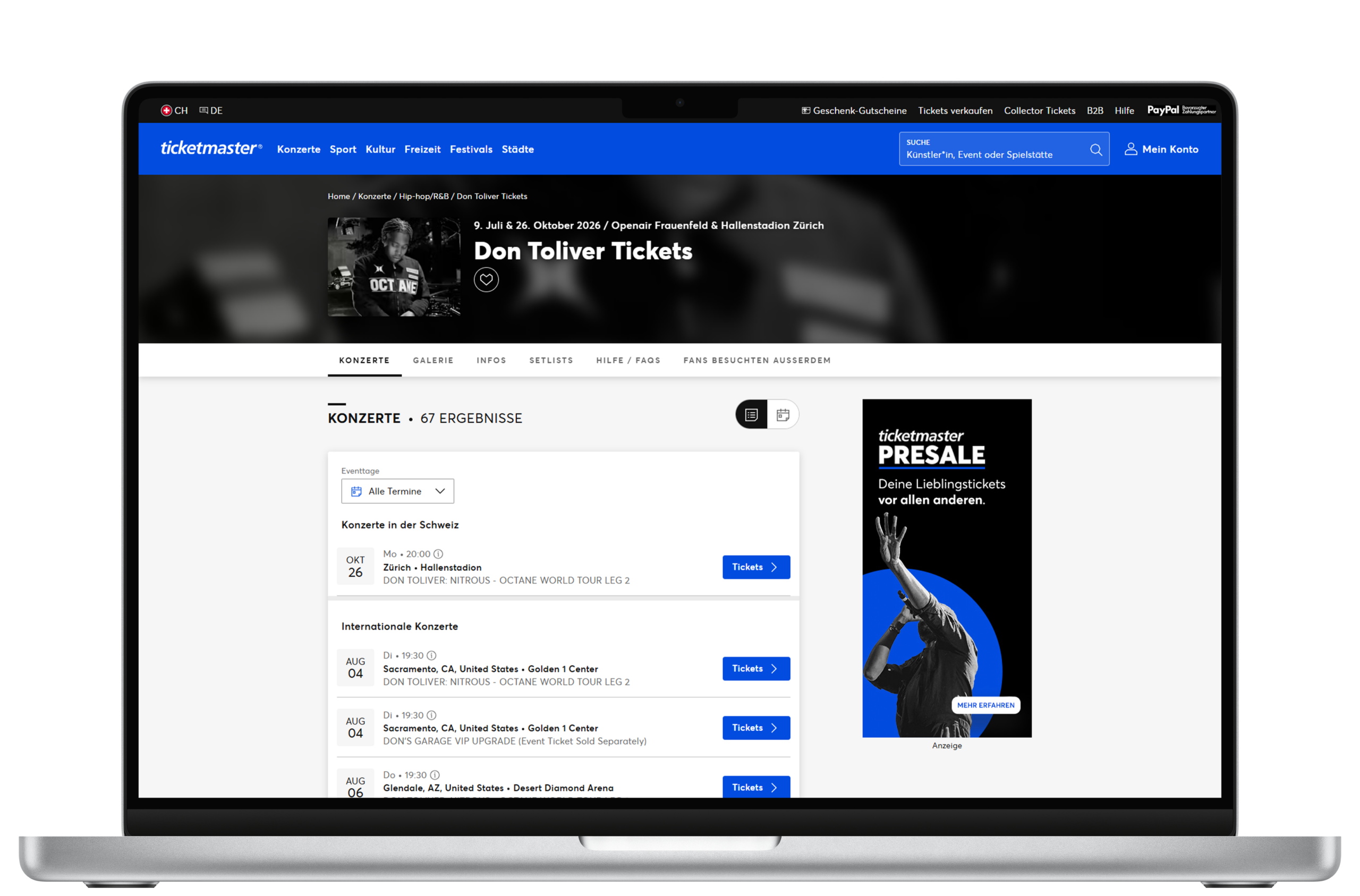 Ticketmaster ADP